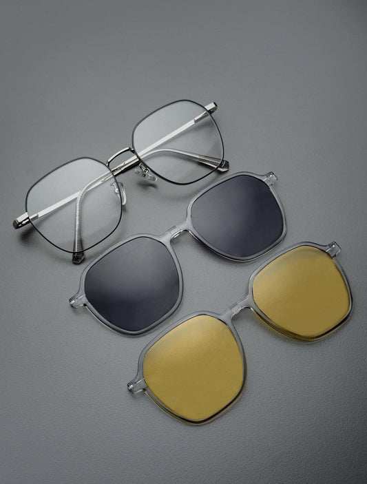 Gafas REVISTAR®️ 3 en 1 con clip magnético. Polarizadas, antirreflejo y estilo Premium