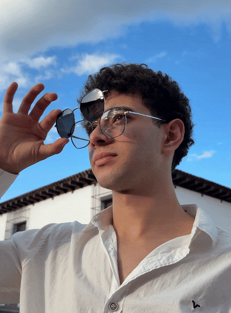 Gafas Cleo® 3 en 1 con clip magnético.